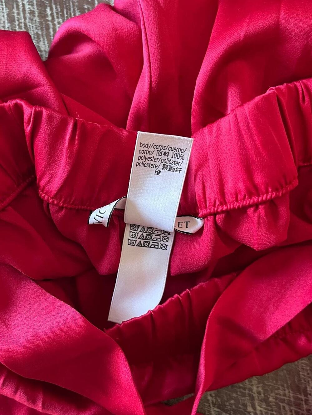 Victoria’s Secret Red Satin Sleep Lounge Pants – XL - Picture 8 of 9